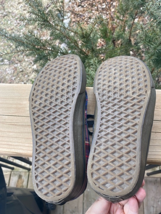 Vans Plaid Green Tartan Gummy Sole Womens Size 8 - Picture 7 of 7